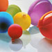 Palloncini, 2014, 93,x92,5, olio su tela
